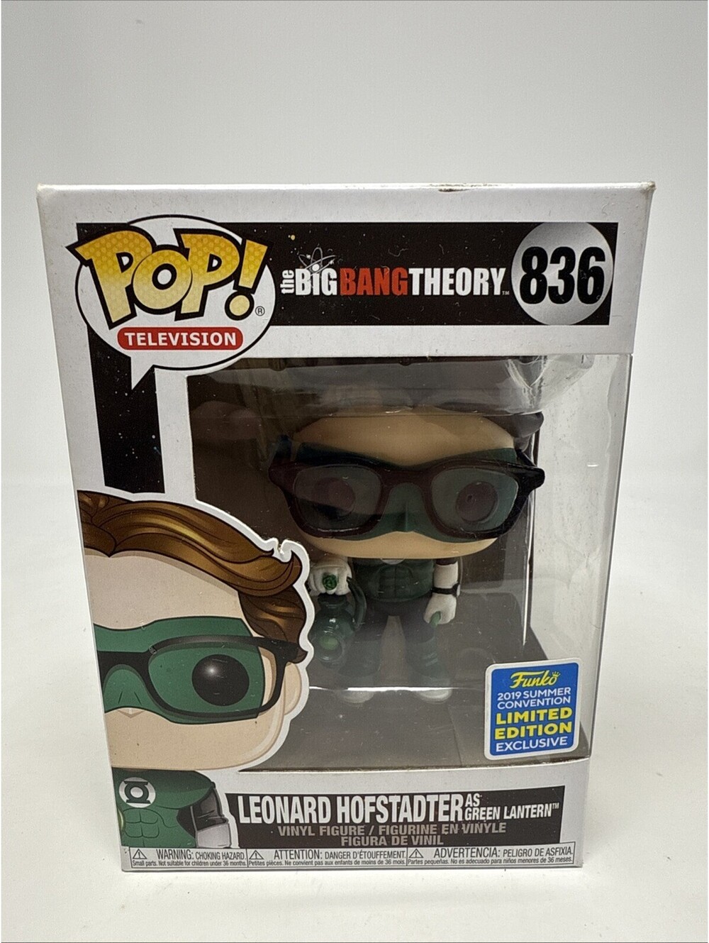 Funko Pop! Vinyl: The Big Bang Theory - Leonard Hofstadter as Green Lantern #836